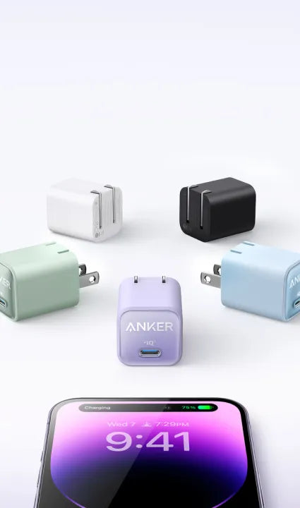 Original Anker 30W nano 511 GaN Charger PPS QC3.0 Quick PD Charge 10\9 condition PD 3.0 Fast Universal Compatibility Adapter