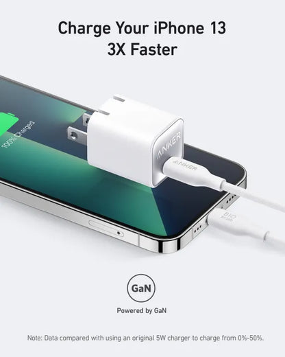Original Anker 30W nano 511 GaN Charger PPS QC3.0 Quick PD Charge 10\9 condition PD 3.0 Fast Universal Compatibility Adapter